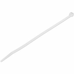 StarTech.com 8"[20cm] Cable Ties - 1/8"[4mm] wide, 2-1/8"[55mm] Bundle Diameter, 50lb[22kg] Tensile Strength, Nylon Self Locking Zip Ties w/ Curved Tip - 94V-2/UL Listed, 1000 Pack - White - TAA (1...