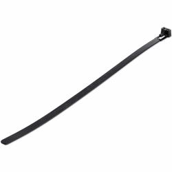StarTech.com 10"[25cm] Reusable Cable Ties - 1/4"[7mm] wide, 2-1/2"[65mm] Bundle Dia. 50lb[22kg] Tensile Strength, Releasable Nylon Ties, Indoor/Outdoor, 94V-2/UL Listed, 100 Pack - Black - TAA (10...