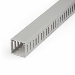 StarTech.com Open Slot Cable Management Raceway with Cover, 2"[50mm]W x 2"[50mm]H - 6.5ft[2m] length - 1/4"[8mm] Slots, PVC Network Cable Hider/Wall Wire Duct, Max 80 Cables, UL Listed (StarTech.co...