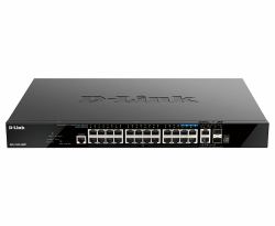 D-Link 28-Port Gigabit Stackable POE+ Smart Managed Switch with 2 x 10GBase-T & 2 x 10G SFP+ 