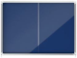 Nobo 1915334 insert notice board Indoor Blue Aluminium (Nobo 1915334 18 x A4 Premium+ lockable Notice Board with Blue Felt)