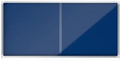 Nobo 1915335 insert notice board Indoor Blue Aluminium (Nobo 1915335 27 x A4 Premium+ lockable Notice Board with Blue Felt)