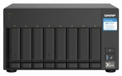 QNAP TS-832PX NAS Tower Annapurna Labs AL324 4 GB DDR4 0 TB QNAP Turbo System Aluminium, Black (QNAP TS-832PX-4G - NAS-Server)