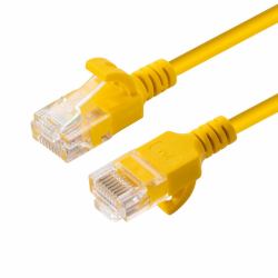 Microconnect V-UTP6A03Y-SLIM networking cable Yellow 3 m Cat6a U/UTP [UTP] (U/UTP CAT6A Slim 3M Yellow - Unshielded Network Cable, - LSZH 4x2xAWG 28 CU, OD : 3.6mm - Warranty: 300M)