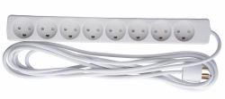 Microconnect GRU00850WDK power extension 5 m 8 AC outlet[s] Indoor White (8-way Danish Power Strip 5m - With Earth, without ON/OFF - Switch - Warranty: 300M)