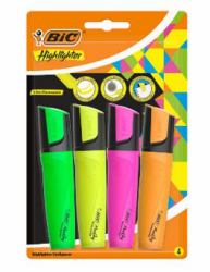 BIC 943652 marker 4 pc[s] Chisel tip Green, Orange, Pink, Yellow (BIC Marking Highlighter Chisel Tip Assorted Pack of 4)