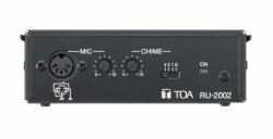 TOA RU-2002 microphone part/accessory (RU-2002 Amplifier Control Unit for PM-660D with Selectable Chime Signal)