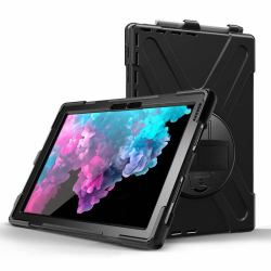 eSTUFF AUSTIN Defender Case for Microsoft Surface Go 3/Go 2/Go - Black (Microsoft Surface Go 4/Go - 3/Go 2/Go AUSTIN Defender - without built-in screen protector. Black - Warranty: 24M)