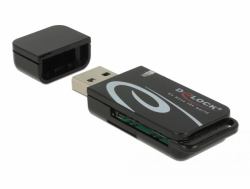 DeLOCK Mini USB 2.0 Card Reader with SD and Micro SD Slot (Delock kortlÃ¦ser - USB 2.0)