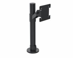 Ergonomic Solutions SpacePole POS VESA 75/100 Pole Mount (POLE W/ VESA MOUNT ON ANGLED - CONNECTION JOINT BLACK)