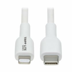 Tripp Lite M102-02M-WH USB-C to Lightning Sync/Charge Cable [M/M], MFi Certified, White, 2 m [6.6 ft.] (USB-C to Lightning Sync/Charge Cable [M/M], MFi Certified, White, 2 m [6.6 ft.] M102-02M-WH)