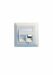 Lanview LVN126188 wall plate/switch cover White (Wall plate, angled, double - outlet EURO white - Warranty: 300M)