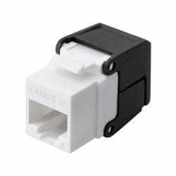 Lanview LVN128078 keystone module (Cat6 Unshielded flip jack - keystone - Warranty: 60M)