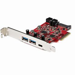 StarTech.com 5-Port USB PCIe Card - 10Gbps USB 3.2 Gen 2 PCIe Card w/ 1x USB-C & 2x USB-A - 1x 2 Port IDC [Internal 5Gbps USB Header Expansion] - USB C PCI Express Controller Card - TAA (5-PORT USB...