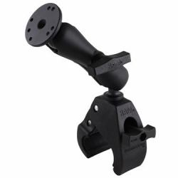 RAM Mounts Tough-Claw Large Clamp Double Ball Mount with Round Plate (UNPKD RAM LRG TOUGH-CLAW - W 1.5" DIA BASE - Warranty: 1188M)