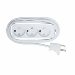 Microconnect GRU035WDK power extension 5 m 3 AC outlet[s] Indoor White (3-way Danish Power Strip 5m - Without ON/OFF Switch, with - child protection - Warranty: 300M)