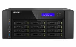 QNAP TS-h1290FX NAS Tower EPYC 7302P 128 GB DDR4 0 TB QuTS hero Black (12-Bay U.2 NVMe PCIe Gen4 x4 all-flash desktop NAS AMD EPYC 16-core 7302P up to 3.3GHz 12 x 2.5in U.2 NVMe / SATA SSD bays 128...