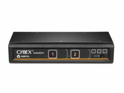 Vertiv SC820DPH-400 KVM switch Black (CYBEX SC UNIVERSAL DP/H SECURE - KVM SWITCH 2-PORT SINGLE DISPLAY)