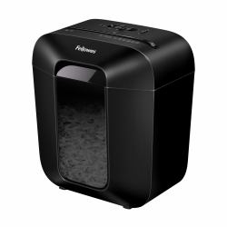 Fellowes LX Series Paper Shredder LX25 6 Sheet Cross Cut Shredder with 11.5 Litre Bin High Security P4 Black (Powershred LX25 Shredder [Cross Cut] 230V UK)