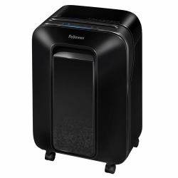 Fellowes LX Series Paper Shredder LX200 12 Sheet Mini Cut Shredder with 22 Litre Pull Out Bin Advanced Security P4 (Powershred LX200 Black Shredder [Mini Cut] 230V UK)