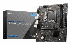 MSI PRO H610M-G DDR4 motherboard Intel H610 LGA 1700 micro ATX (MSI PRO H610M-G DDR4 S1700/DP-HDMI-VGA/M.2/LAN/ÂµATX)