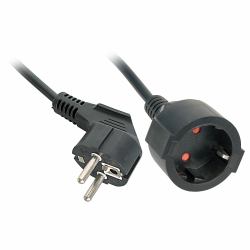 Lindy 30245 power extension 5 m 2 AC outlet[s] Indoor Black (5M NETZVERLNGERUNGSKABEL - SCHUKO)