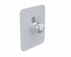 Ergonomic Solutions SpacePole Kiosk Payment front plate [DuraTilt] for Samsung 24” Kiosk (SpacePole DuraTilt extension - for MultiGrip- Samsung KM24A - - WHITE - Front plate made for Samsung Kios...