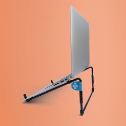 R-Go Tools Laptop stand R-Go Steel Travel, ergonomic and foldable, suitable for 10-22 inch laptop...