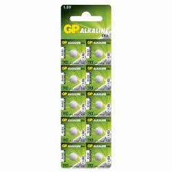 GP Batteries LR41 Single-use battery Alkaline (ALKALINE BUTTON CELL LR41 - Blister with 10 batteries. - 1.5V LR41, Single-use battery, LR41, Alkaline, 1.5 V, 10 pc[s], 24 mAh - Warranty: 12M)