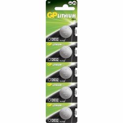 GP Batteries Lithium CR2032 Single-use battery Lithium-Manganese Dioxide [LiMnO2] (LITHIUM BUTTON CELL CR2032 - - Pack of 5 Lithium CR2032, - Single-use battery, CR2032, Lithium-Manganese Dioxide [...