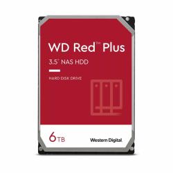 Western Digital Red Plus internal hard drive 6 TB 5400 RPM 256 MB 3.5" Serial ATA III (Western Digital WD60EFPX / 6TB / red plus)