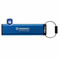 Kingston Technology IronKey 16GB Keypad 200, FIPS 140-3 Lvl 3 AES-256 Hardware Encrypted (16GB IRONKEY 200 FIPS 140-3 ENCRYPT)