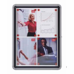 Nobo Premium Plus Outdoor Magnetic Lockable Notice Board 12xA4 (Nobo 1902581 Premium Plus External Glazed Case Magnetic 12 x A4)
