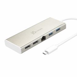 j5create JCD381-N USB Type-C™ Dual HDMI Mini Dock-Ethernet/ USB 3.1 HUB / PD2.0 