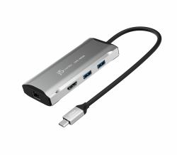 j5create JCD392 4K60 Elite USB-C® 10Gbps Travel Dock, Space Grey 