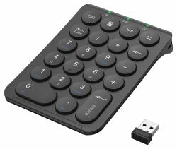 Deltaco TB-125 numeric keypad Laptop/PC RF Wireless Black (DELTACO TB-125 - tastatur - sort)