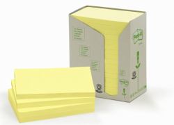 Post-It 655-1T note paper Rectangle Yellow 100 sheets Self-adhesive (Post-it Pack of 16 Recycled Notes 76x127 mm Canary Yellow)