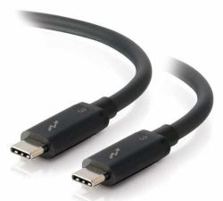 C2G 2m Thunderbolt 3 Cable [20Gbps] – Thunderbolt Cable – 4K support – Black (C2G 2m Thunderbolt 3 Cable [20Gbps] â Thunderbolt Cable â 4K support â Black)