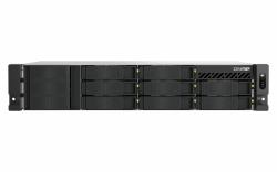 QNAP TS-855EU-8G NAS/storage server Rack [2U] Intel Atom® C5125 8 GB DDR4 0 TB QuTS hero Black (8-bay short depth rackmount NAS Intel Atom C5125 8C 2.8GHz 8GB RAM 2 x 2.5GbE 2 x M.2 2280 2 x PCIe ...