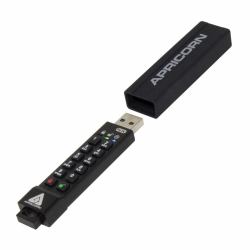 Apricorn ASK3 USB flash drive 8 GB USB Type-A 3.2 Gen 1 [3.1 Gen 1] Black 