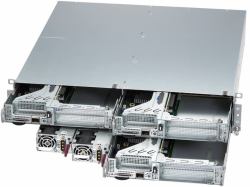 Supermicro SYS-211SE-31DS server barebone Intel C741 LGA 4677 [Socket E] Rack [2U] Silver 