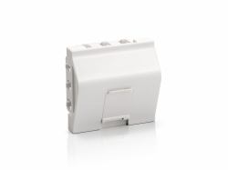 Equip French Modular Faceplate - Angled Insert (French Modular Faceplate - - Angled Insert - Warranty: 12M)