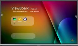 Viewsonic IFP7550-5F interactive whiteboard 190.5 cm [75"] 3840 x 2160 pixels Touchscreen Black HDMI (IFP7550-5F, 75", 40 - Multi-Point Touch, Android - 13, 7H, 4K UHD [3840x2160], 500nits, Octa-Co...