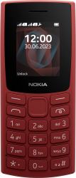 Nokia 105 4.57 cm [1.8"] 78.7 g Red Feature phone (NOKIA 105 TA-1557 DS RED)