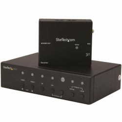 StarTech.com Multi-Input HDBaseT Extender with Built-in Switch - DisplayPort, VGA and HDMI Over CAT5e or CAT6 - Up to 4K (VGA DP + HDMI OVER CAT5 SWITCH - HDBASET EXTENDER SWITCH-4K)