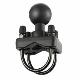 RAM Mounts Double U-Bolt Ball Base for 1.25" - 1.5" Rails (Rail base, 2 x U-bolt, C-size - Double U-Bolt Ball Base for - 1.25" - 1.5" Rails - Warranty: 300M)