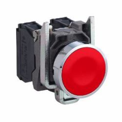 Schneider Electric XB4BA42 electrical switch accessory (Push button metal Red)