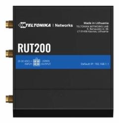 Teltonika RUT200 wireless router Fast Ethernet 4G Black (Teltonika RUT200 Industrial Mobile LTE Cellular 4G Router - RUT200)