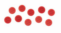 Nobo Magnetic Whiteboard Magnets 10 pack 38mm Coloured Magnets (Nobo 1915314 Magnetic 38mm Red Whiteboard Magnets Pack of 10)