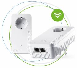 Devolo Magic 2 WiFi next Starter Kit 2400 Mbit/s Ethernet LAN Wi-Fi White 2 pc[s] (Devolo Magic 2 WiFi next Starter Kit 2)